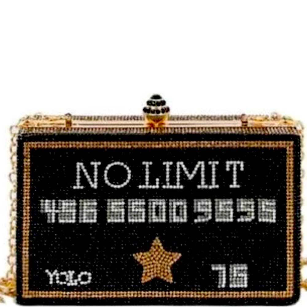 No limit Rhinestone clutch